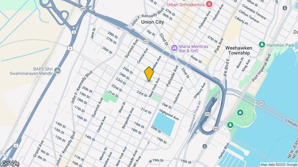 417 25th St Map and Location Details