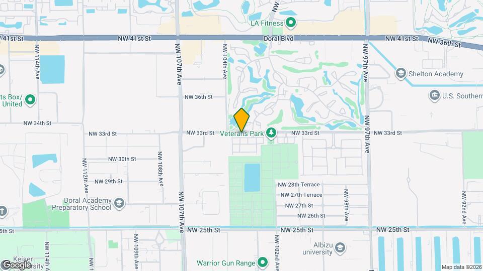 10361 NW 32nd Terrace Map and Location Details