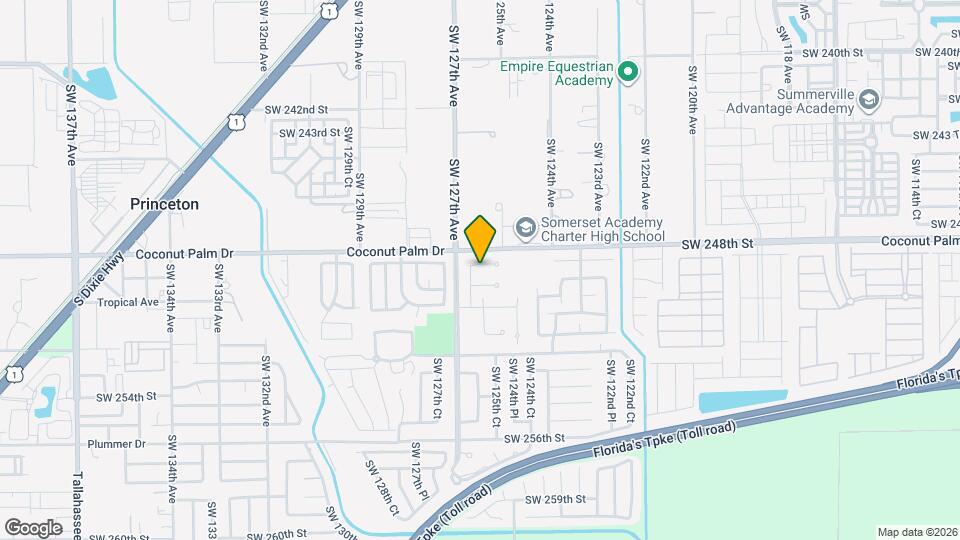 12580 SW 248th Terrace Map and Location Details