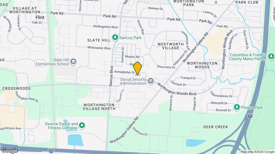 946 Worthington Woods Blvd Map and Location Details