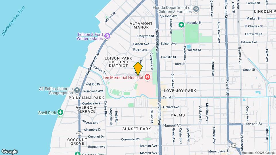 1825 Oak Ln Map and Location Details