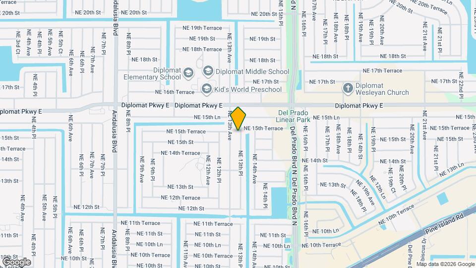 1510 NE 13th Pl Map and Location Details