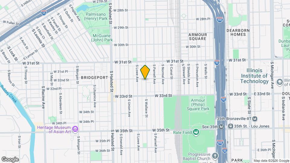 3212 S Wallace St Map and Location Details