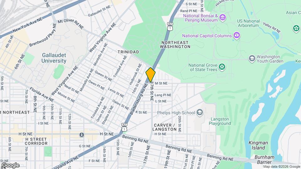 1150 17th St NE Map and Location Details