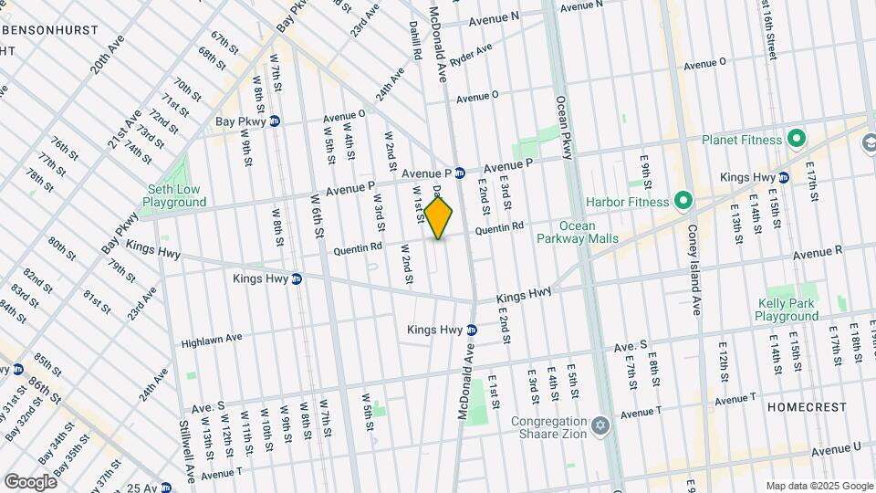 1702 Dahill Rd Map and Location Details