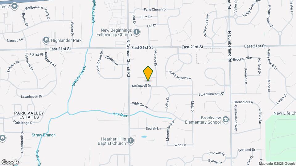 11120 McDowell Dr Map and Location Details
