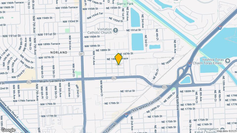 18447 NE 1st Ave Mapa y Detalles de la Ubicación