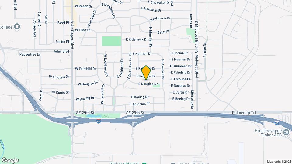 305 E Douglas Dr Map and Location Details