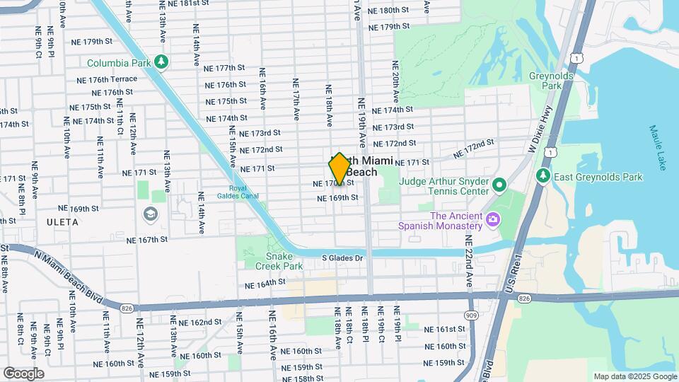 16951 NE 18th Ave Map and Location Details