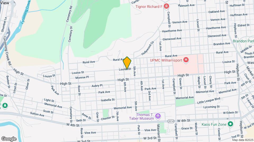 1021 Louisa St Map and Location Details