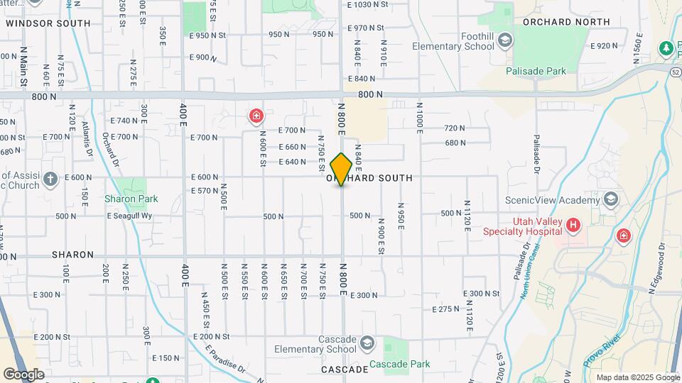 557 N 800 E Map and Location Details