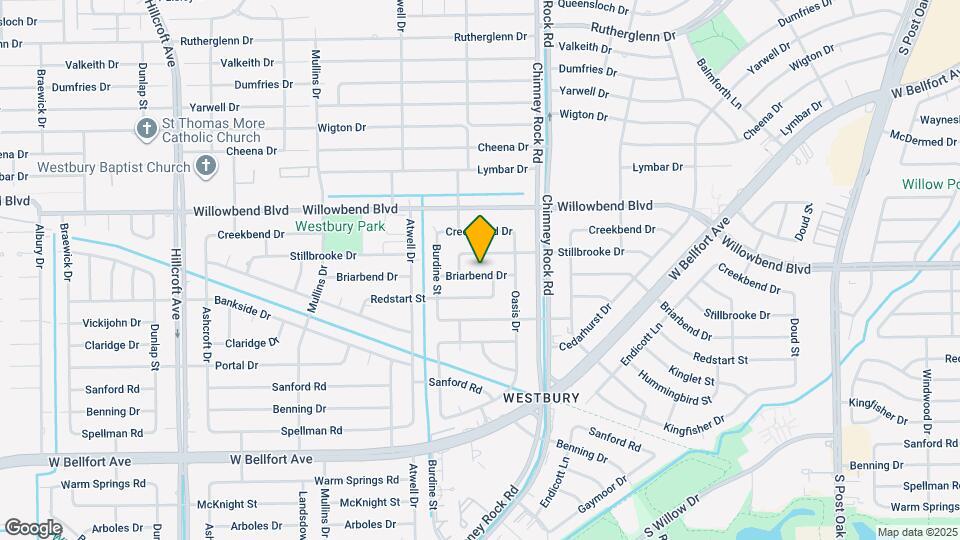 5438 Briarbend Dr Map and Location Details