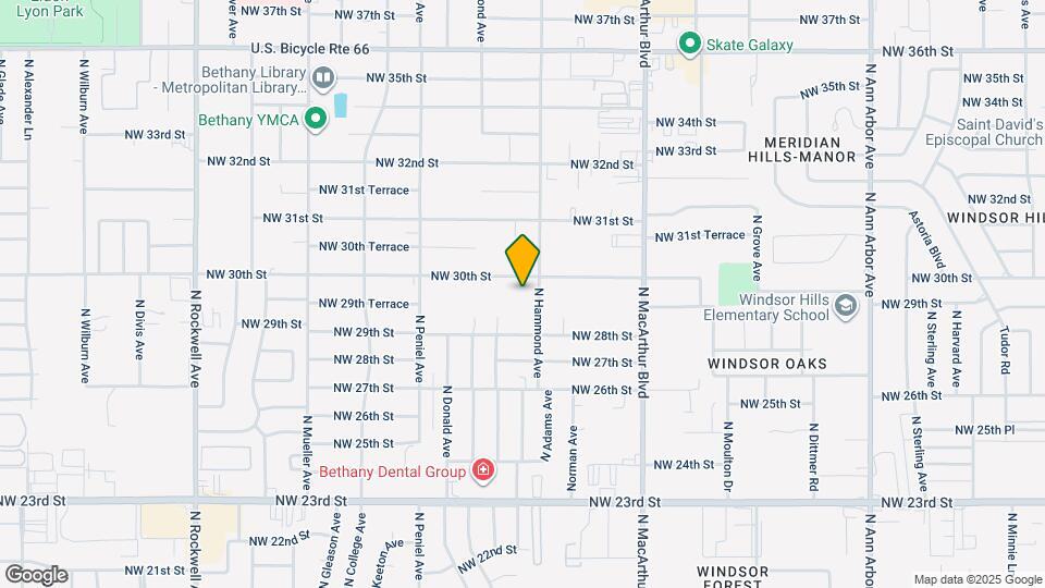 6204 NW 30th St Map and Location Details