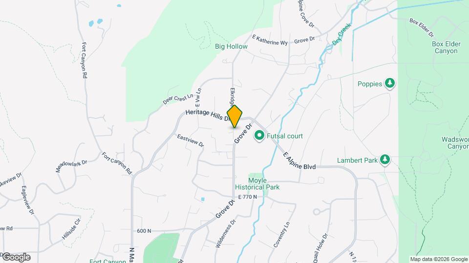 1077 W 520 S Map and Location Details