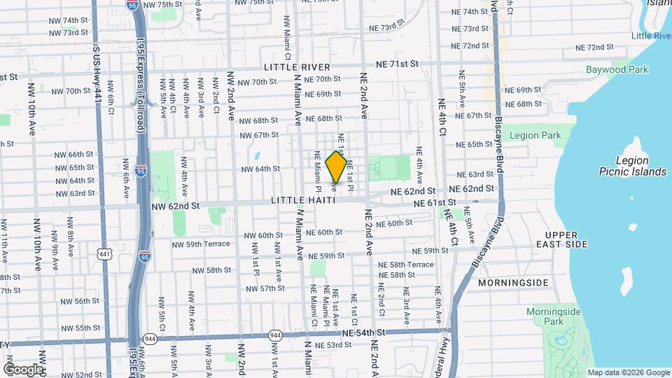 6231 NE 1st Ave Map and Location Details