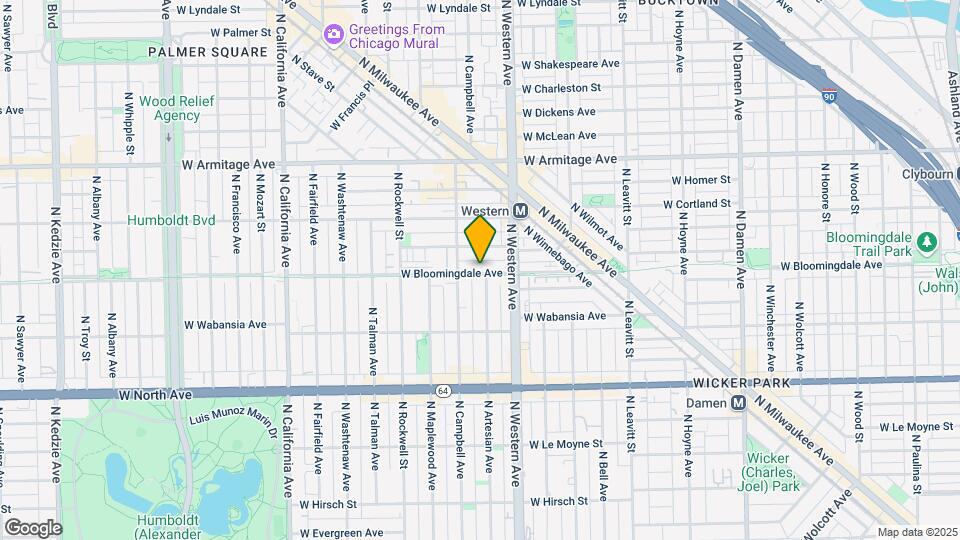 2436 W Bloomingdale Ave Map and Location Details