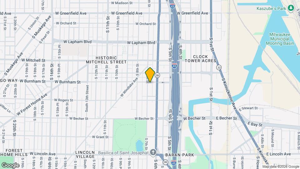 1904 S 7th St Map and Location Details