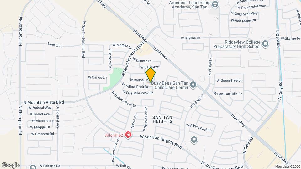 3076 W Yellow Peak Dr Map and Location Details