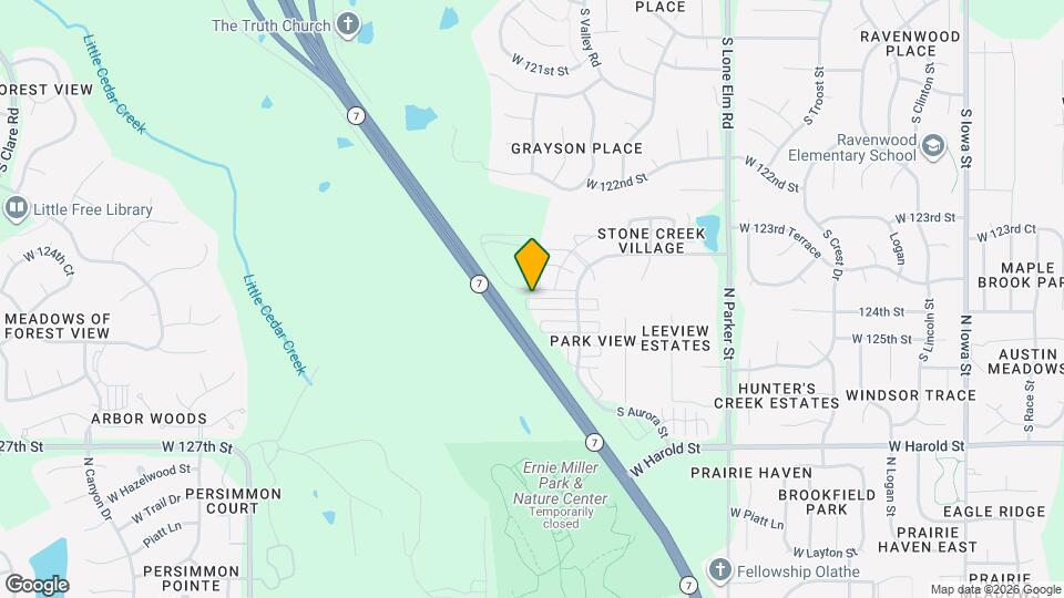 22157 W 124th Terrace Map and Location Details