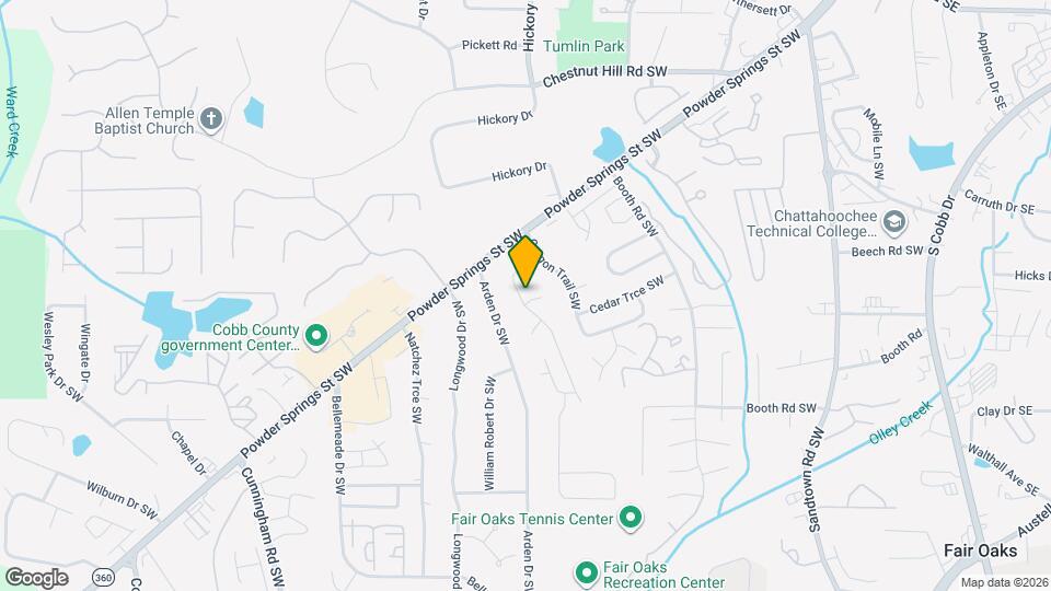 1021 Sugar Springs Dr SW Map and Location Details