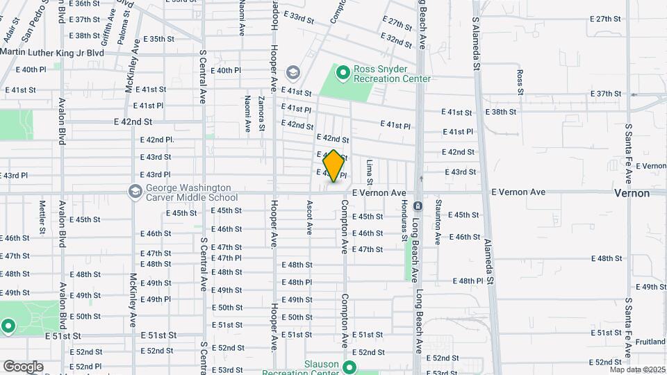 1459 E Vernon Ave Map and Location Details