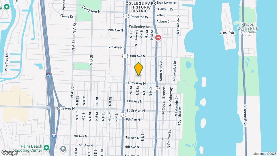 1317 N K St Map and Location Details