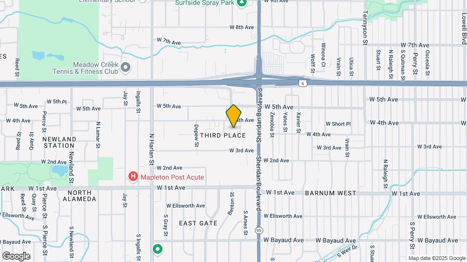 5365 W 3rd Pl Map and Location Details