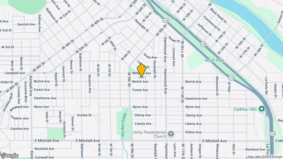 1147 Bertch Ave Map and Location Details