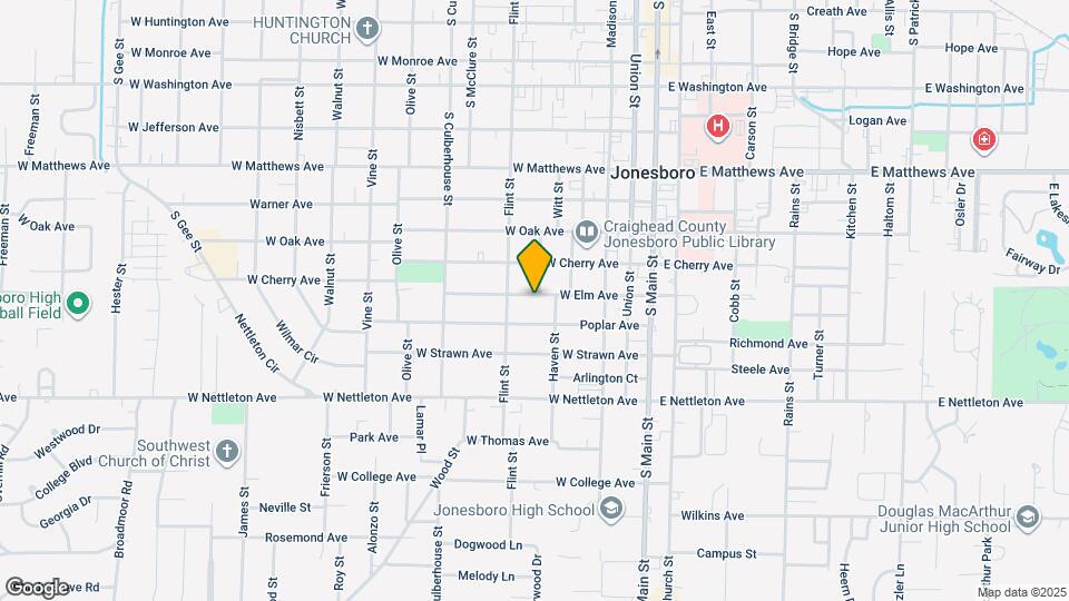 507 W Elm Ave Map and Location Details