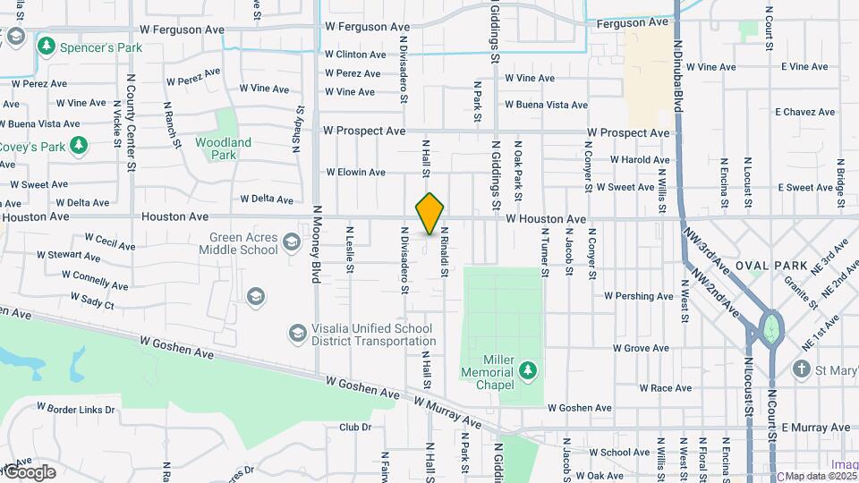 1204 N Divisadero St Map and Location Details