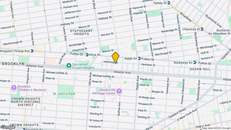 832 Herkimer St Mapa y Detalles de la Ubicación