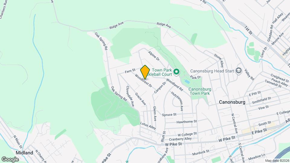 116 Woodcrest Dr Map and Location Details