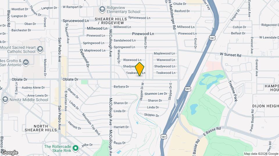 1227 Oblate Dr Map and Location Details