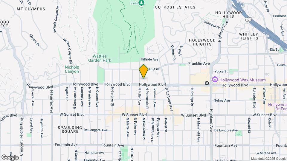 1720 N Fuller Ave Map and Location Details