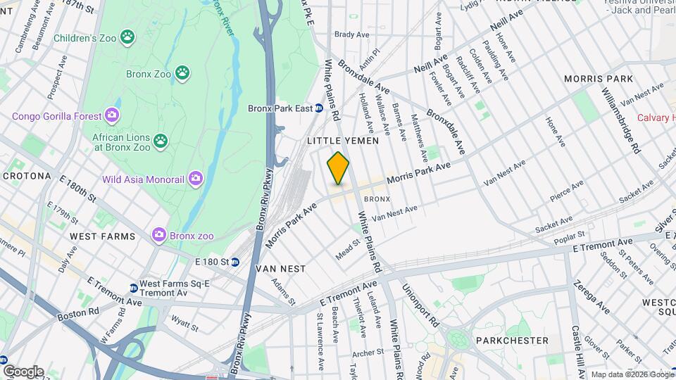 667 Morris Park Ave Map and Location Details
