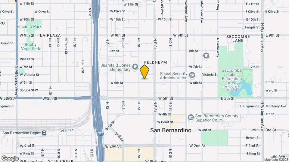 550 W 6th St Mapa y Detalles de la Ubicación