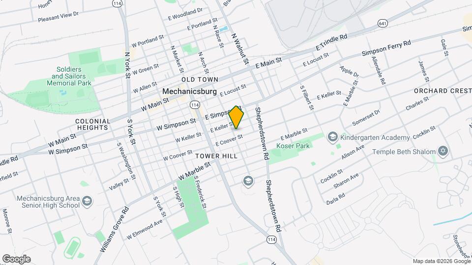 311 S Arch St Map and Location Details