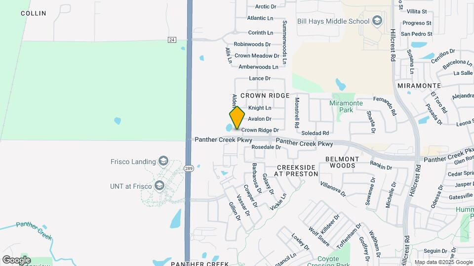 9555 Crown Ridge Dr Map and Location Details
