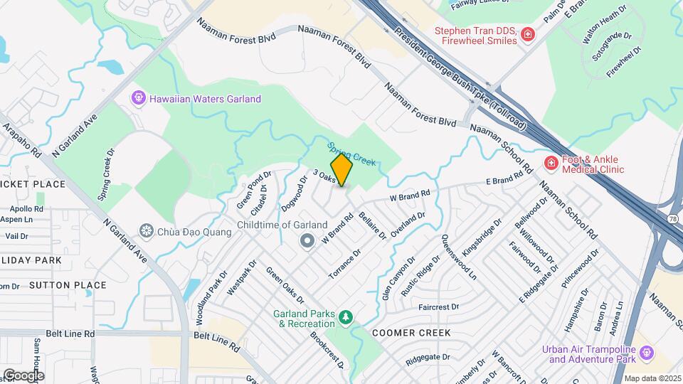 4001 3 Oaks Dr Map and Location Details