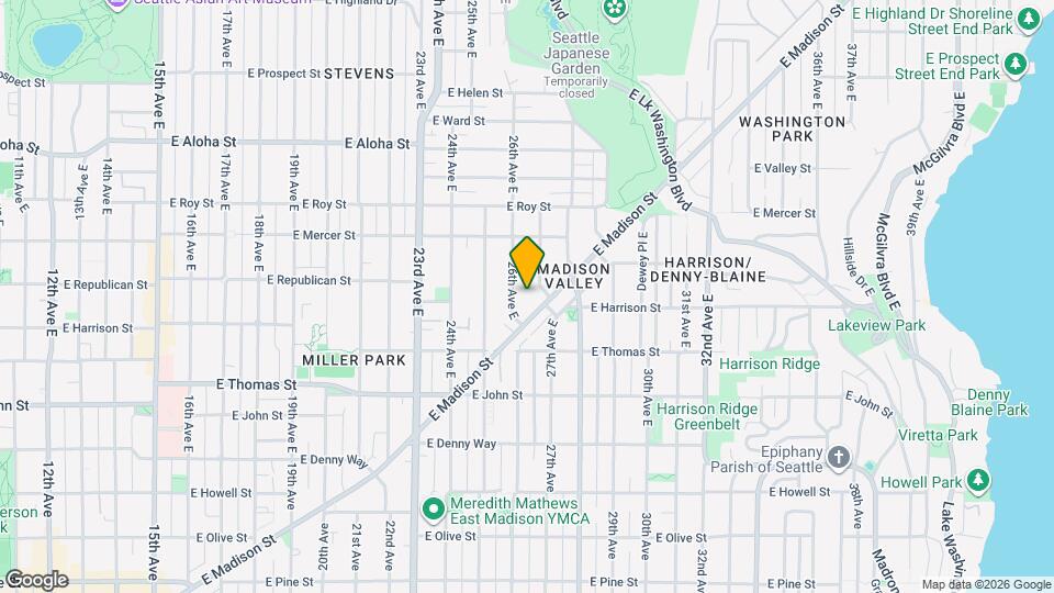 2622 E Madison St Map and Location Details