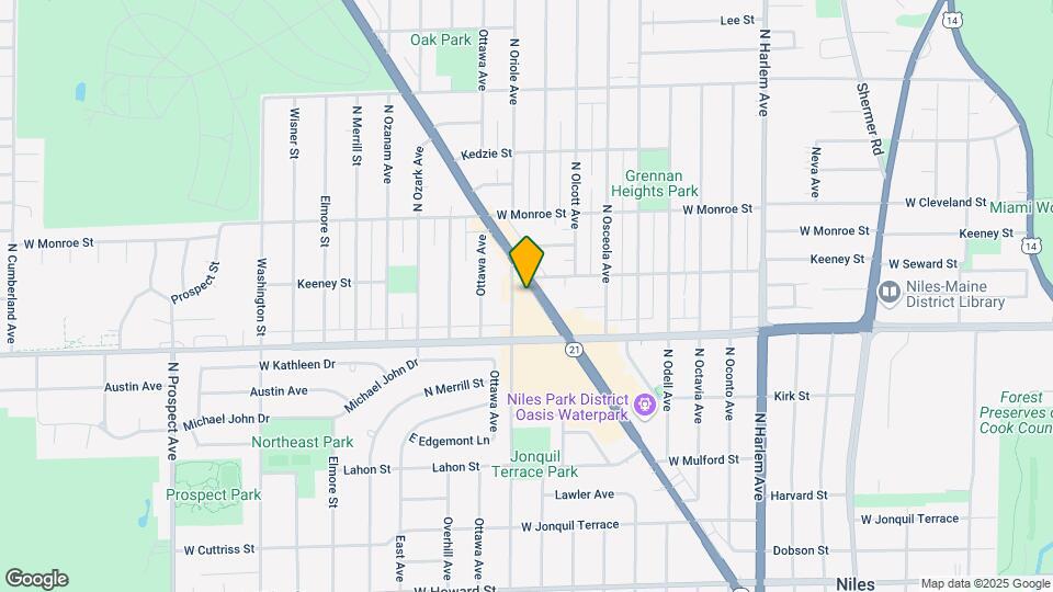 8058-8074 N Milwaukee Ave Map and Location Details