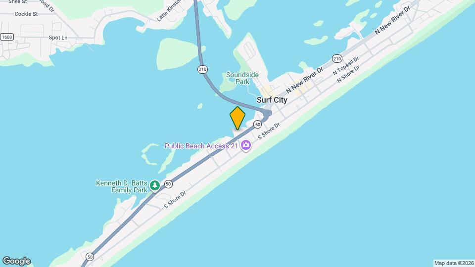 313 S Topsail Dr Map and Location Details