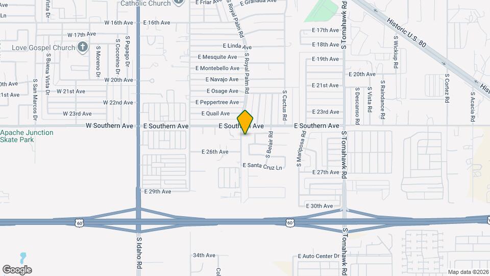 817 E Yuma Ave Map and Location Details