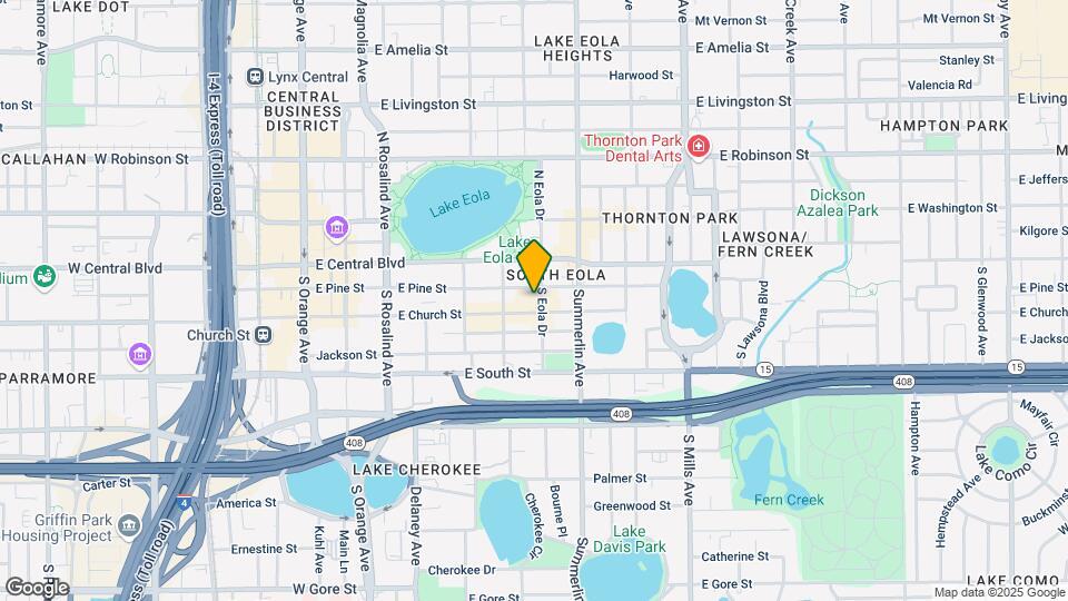 100 S Eola Dr Map and Location Details