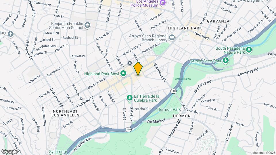 123 1/2 S Avenue 58, Unit 123 1/2 Map and Location Details