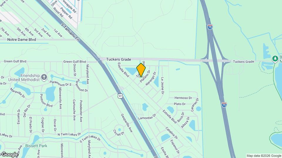 12123 Platano Dr Map and Location Details