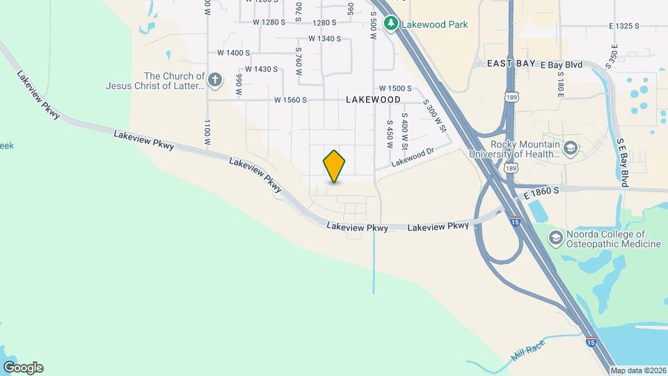 642 W 1870 S Map and Location Details