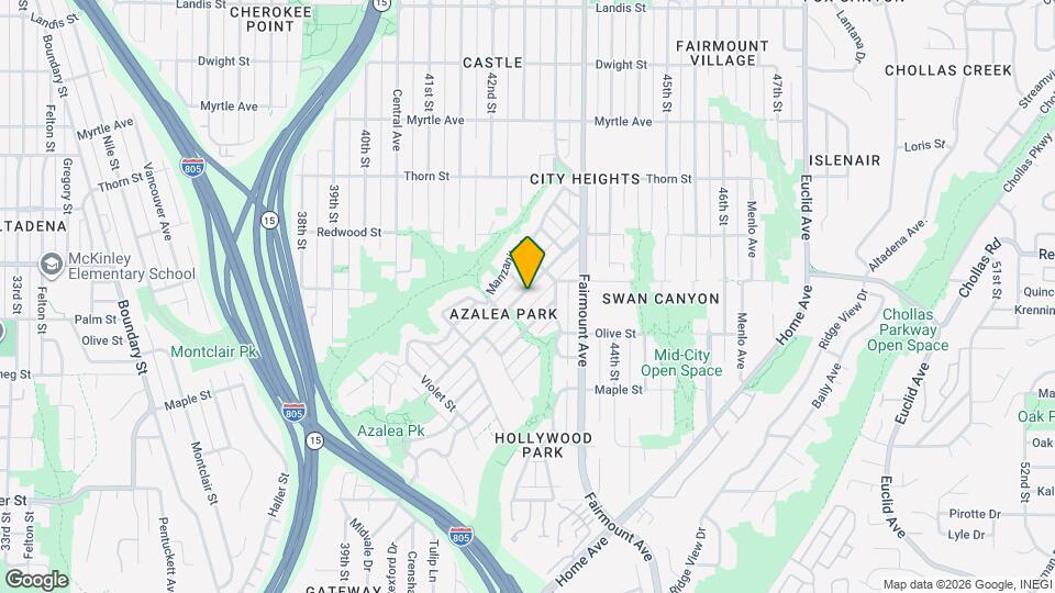 4269 Poplar St Map and Location Details