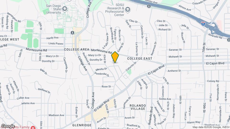 6350 Mesita Dr Map and Location Details