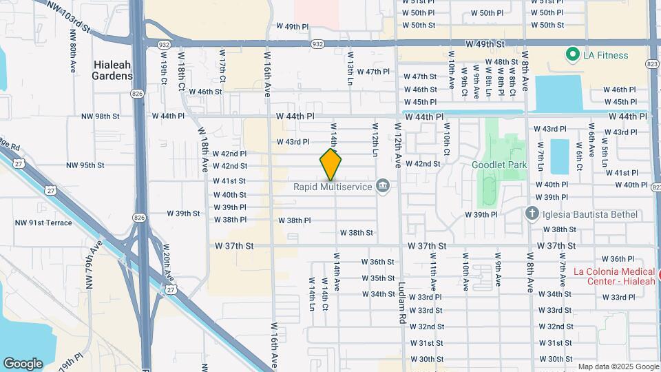 1400 W 41st St Map and Location Details